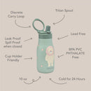 Nouka 10 oz Insulated Stainless Steel Kids Water Bottle, Fleur the Ballerina Image 2