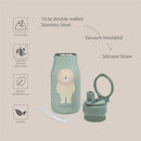 Nouka 10 oz Insulated Stainless Steel Kids Water Bottle, Fleur the Ballerina Image 4