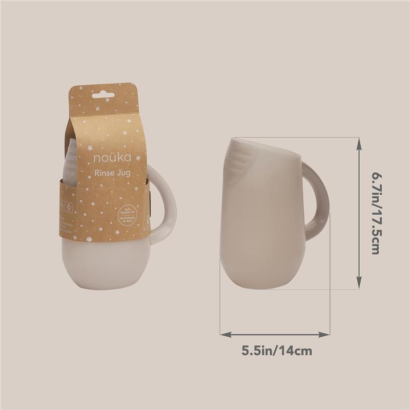 Nouka Bath Rinse Jug, Soft Sand Image 3