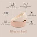 Nouka Bowl 10 oz Non-Slip & Soft Silicone, Lily Blue Image 3
