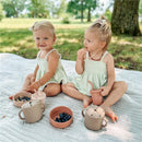 Nouka Bowl 10 oz Non-Slip & Soft Silicone, Lily Blue Image 6