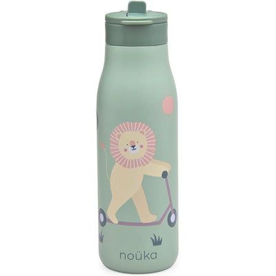 Nouka Insulated Stainless Steel Kids Water Bottle, Roary the Lion Image 1
