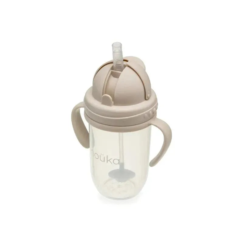 Nouka - Non- Spill Weighted Straw Cup 9 Oz, Soft Sand Image 1