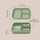 Nouka - Small Silicone Sealed Snack Box, Leaf Image 4