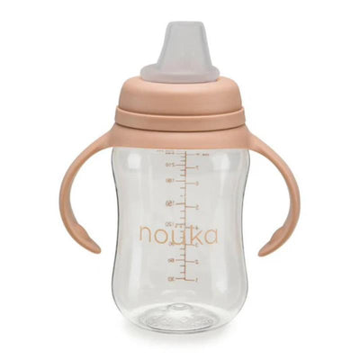 Nouka Soft Spout Sippy Cup 8 Oz, Soft Blush Image 1