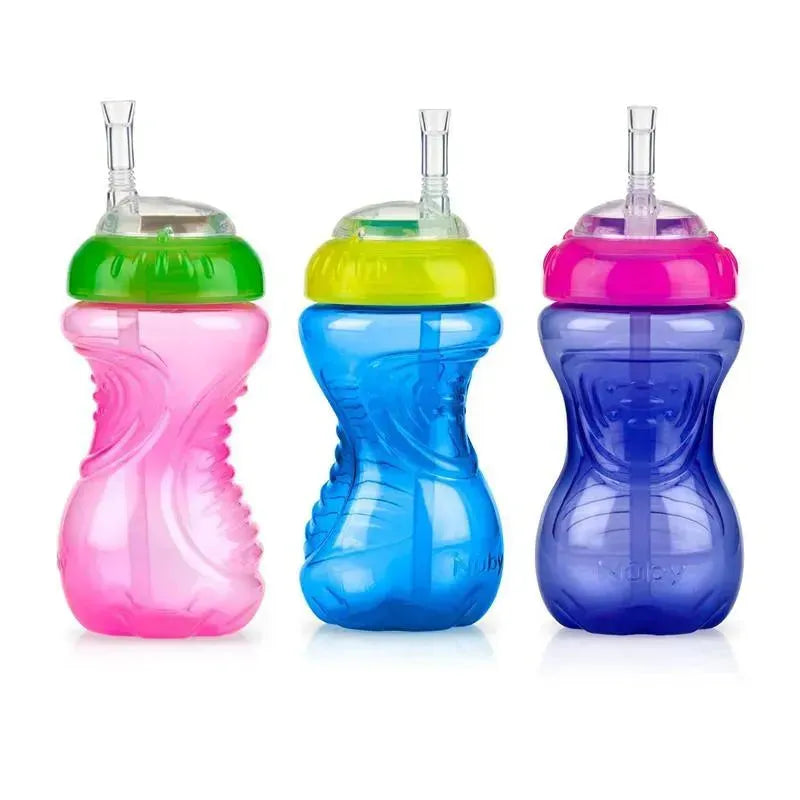 Nuby - 1Pk 10Oz Ns Flexi Straw Cup, Assorted Colors Image 6