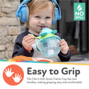 Nuby 1Pk Clik-It 360 Flip-It Cup With Thin Weighted Straw, Dino Image 3