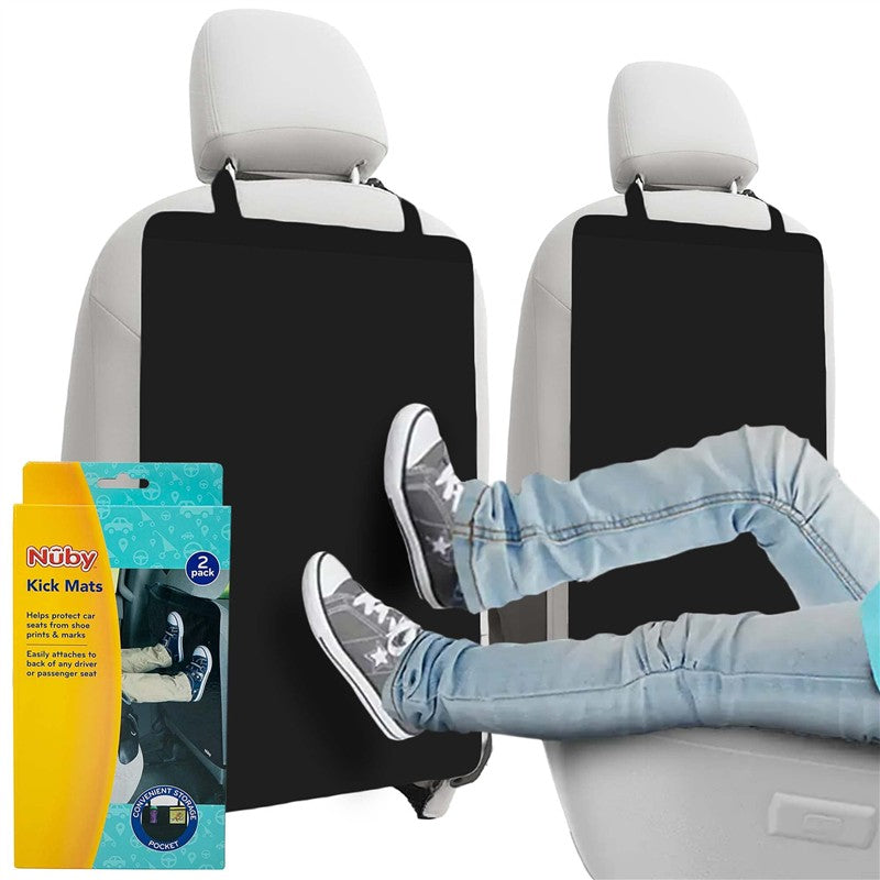 Nuby - 2 Pk Kick Mats, Black Image 1