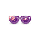 Nuby - 2 Pk Pacifier Genius Size 2 Outer Space, Girl Image 1