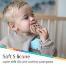 Nuby - 2Pk All Silicone Chocolate Chip Cookie & Milk Carton Teether Image 2