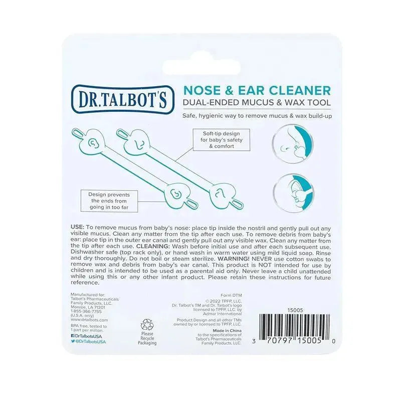 Nuby - 2Pk Ear And Nose Cleaner With Case, Boy Image 6