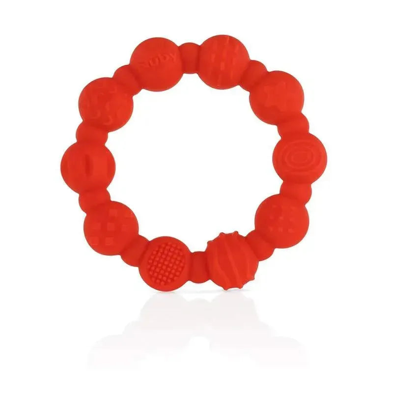 Nuby - 2Pk Silicone Ring Teether, Assorted Colors Image 10