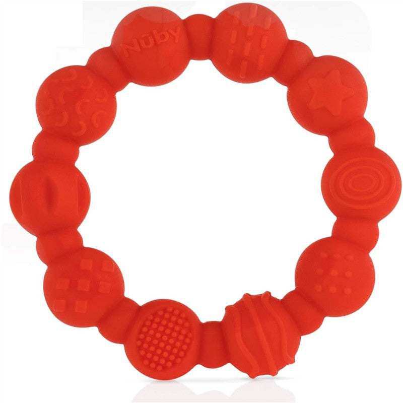 Nuby Silicone Ring Teethers 2 Pack - Assorted Colors Image 5