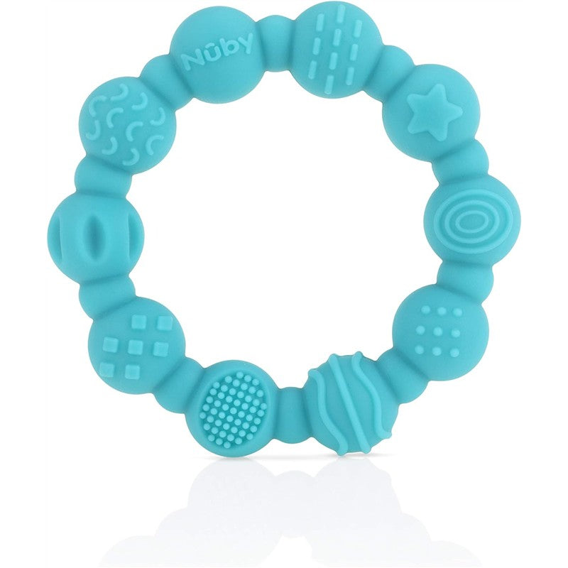 Nuby Silicone Ring Teethers 2 Pack - Assorted Colors Image 6