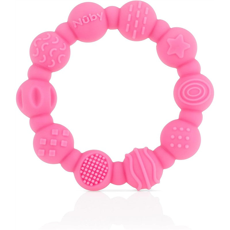 Nuby Silicone Ring Teethers 2 Pack - Assorted Colors Image 7