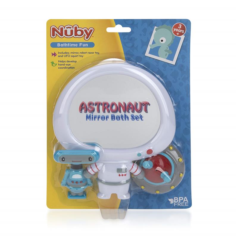 Nuby - 3Pk Astronaut Mirror Baby Bathtub Toy Set  Image 7