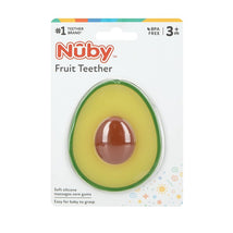 Nuby All Silicone Fruit Teether - Avocado with Pit Image 2