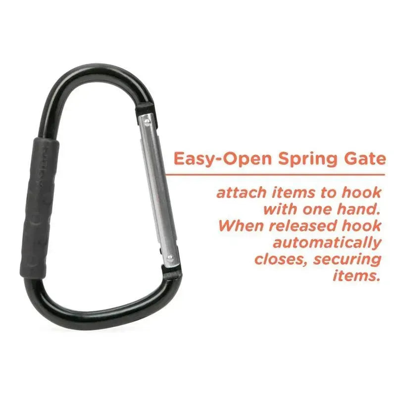 Nuby - Aluminum Stroller Hook With Black Rubber Handle Image 3