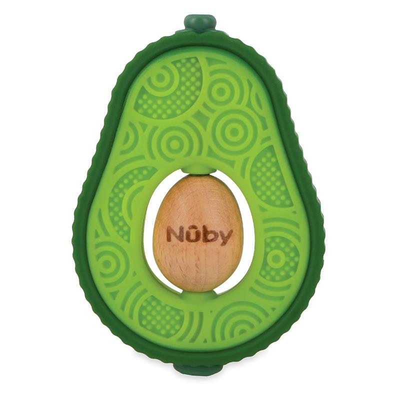 Nuby - Avo Muncher With Wood Spinner Image 1
