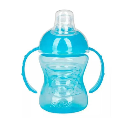 Nuby - Boy No Spill Super Spout Trainer Cup 8Oz, Bright Blue Image 1