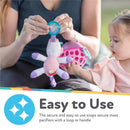 Nuby Calming Natural Flex Snuggleez Pacifier With Plush Combo Set For Cuddling With Comfort, Penguin Image 6
