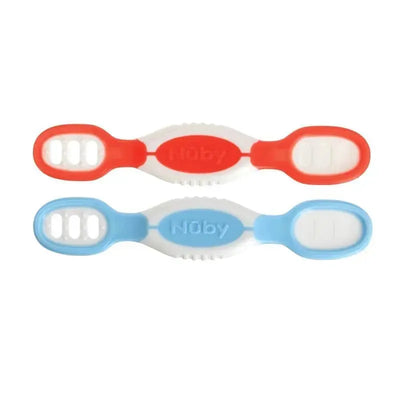 Nuby - Dip & Scoop Spoons, 2 Pack, Boy Image 1