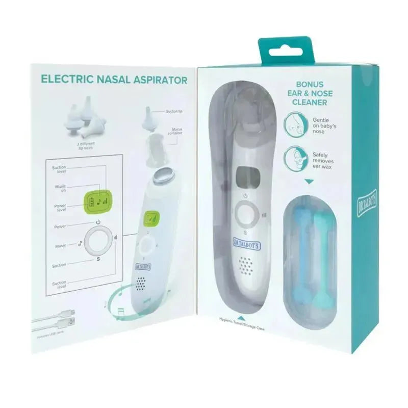 Nuby - Dr. Talbot's Electric Nasal Aspirator with 2-Pack Nose & Ear Cleaners Image 5