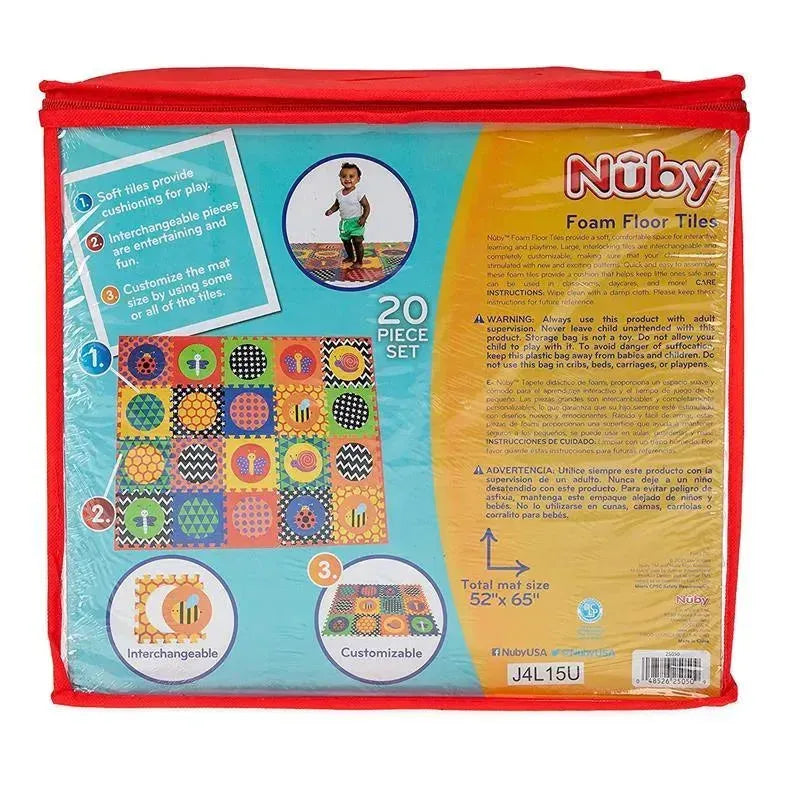 Nuby Eva Floor Foam Tiles 20PC Set Image 5