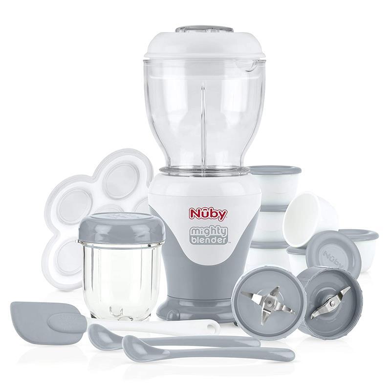 Nuby Garden Fresh Mighty Blender, Baby Food Maker - Cool Gray Image 1