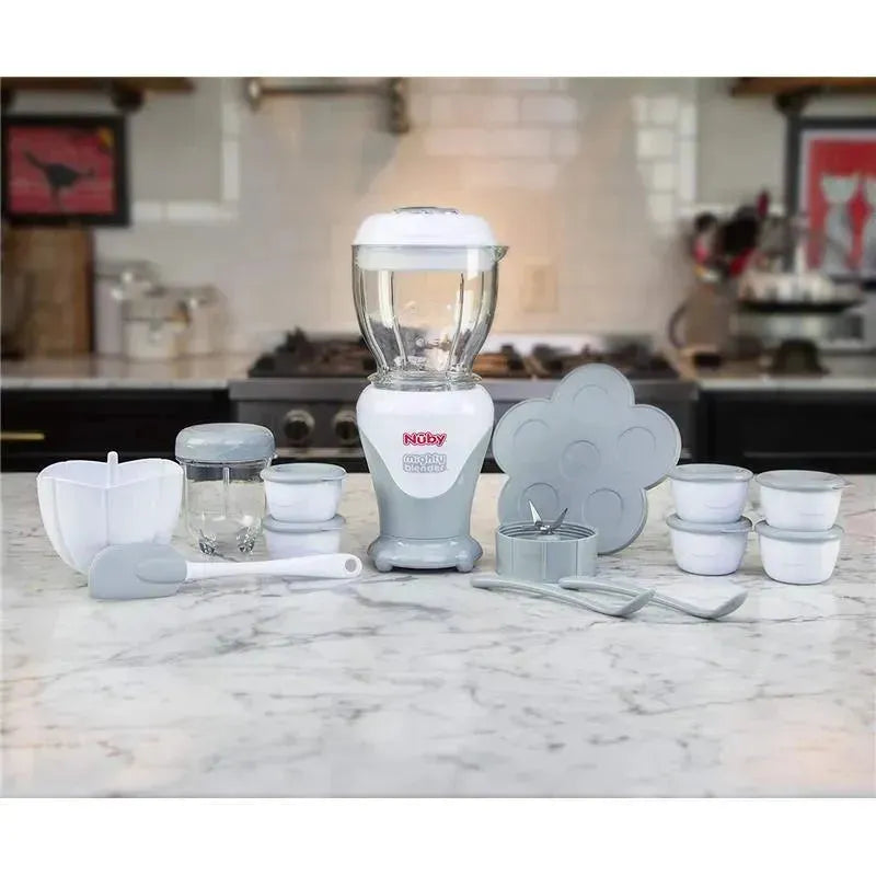 Nuby Garden Fresh Mighty Blender, Baby Food Maker - Cool Gray Image 2