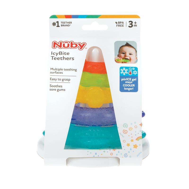 Nuby - IcyBite Teethers for Teething Relief, Ocean Rings Image 5