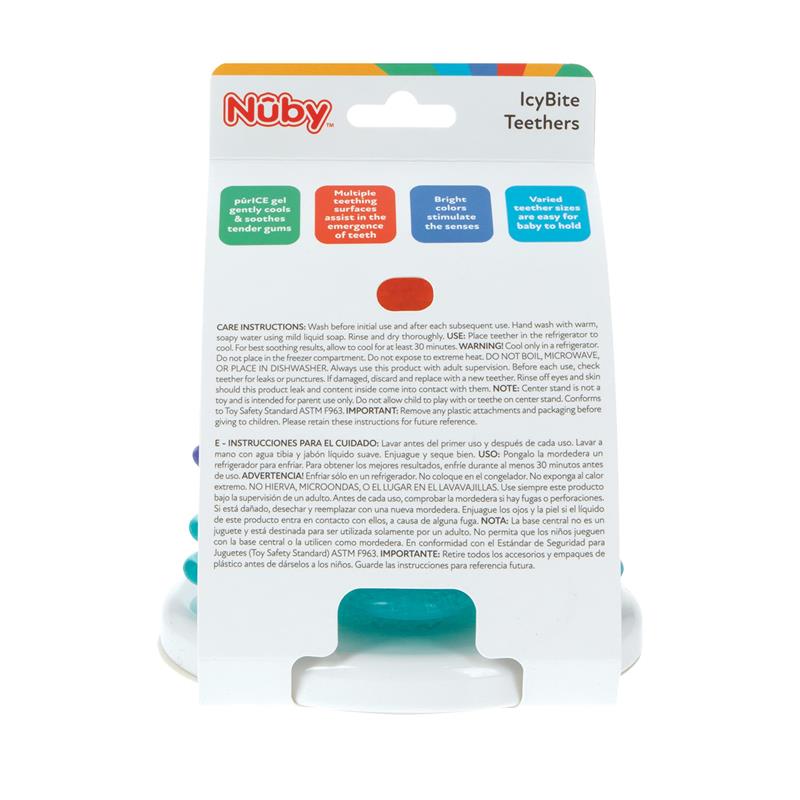 Nuby - IcyBite Teethers for Teething Relief, Ocean Rings Image 6