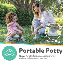 Nuby - On-The-Go Portable Potty Seat, Travel Toilet Seat Image 2