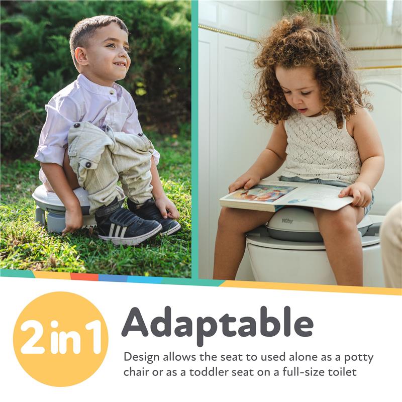Nuby - On-The-Go Portable Potty Seat, Travel Toilet Seat Image 3