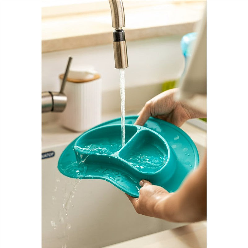 Nuby - Sectioned Silicone Feeding Mat, Aqua Image 3