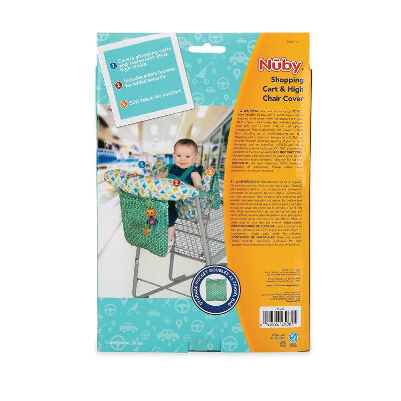 Nuby - Shopping Car & High Chair Cover, Diamond Print Image 8