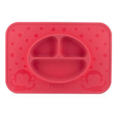 Nuby - Silicone Sectioned Feeding Placema, Assorted Colors Image 1