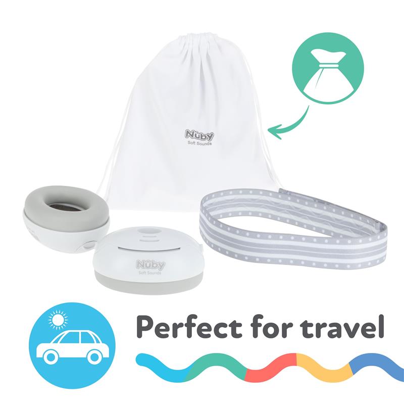 Nuby - Soft Sounds Baby Earmuffs, Grey Image 3