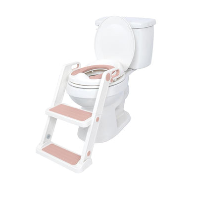Nuby - Step Ladder Toddler Potty Seat for Toilet, Pink Image 1