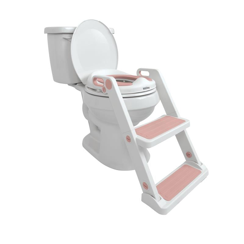 Nuby - Step Ladder Toddler Potty Seat for Toilet, Pink Image 5