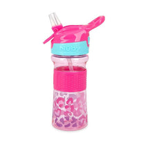 Nuby - Thirsty Kids 12Oz Flip-It Reflex Push Button Soft Spout Cup, Pink Image 2