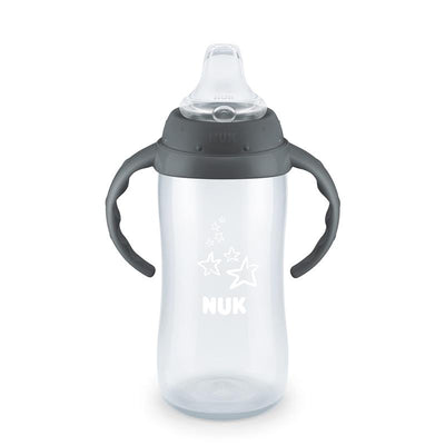 Nuk - 10 oz Learner Cup Tritan Gray Star (BPA Free) Spill Proof Sippy Cup Image 1