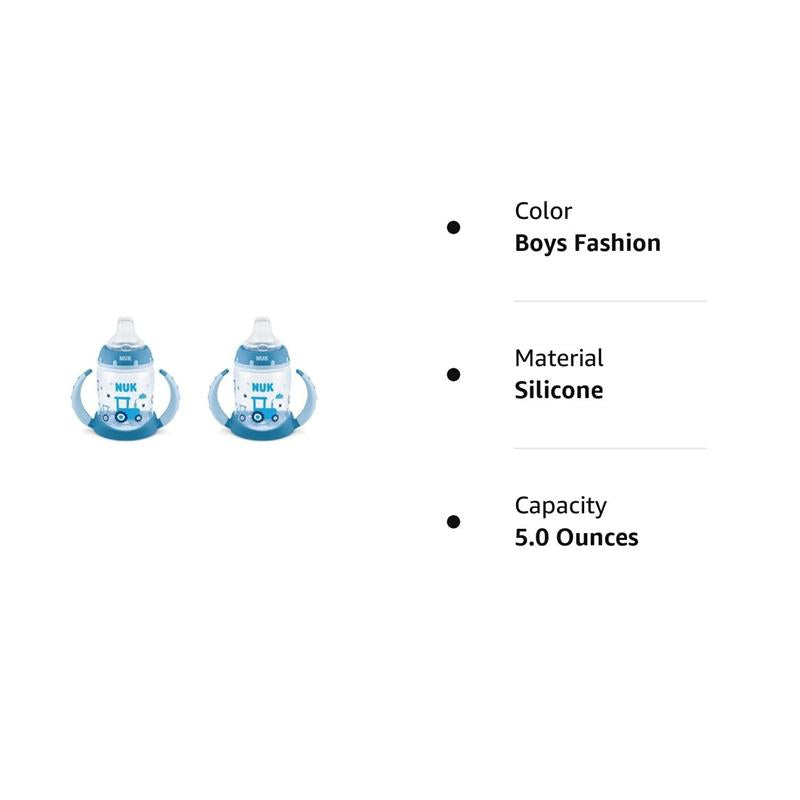 Nuk - 1Pk Glow-In-The-Dark Learner Cup 5 Oz, Blue Image 2