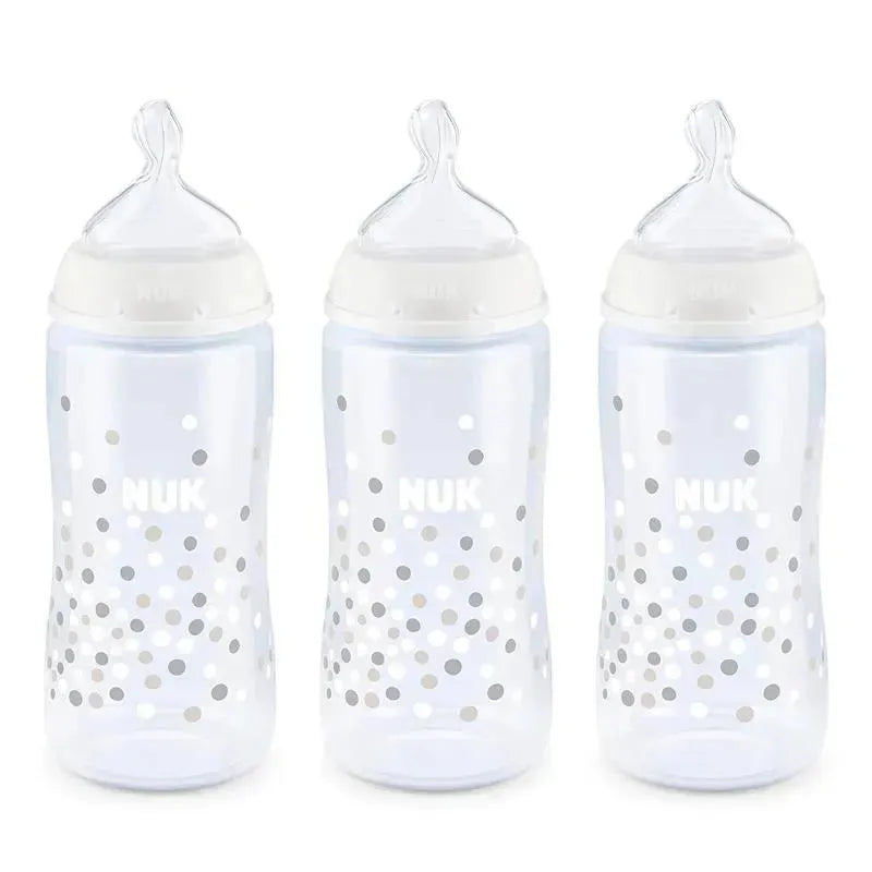 Nuk - 2Pk Smooth Flow Anti-Colic Baby Bottle with SafeTemp Image 1