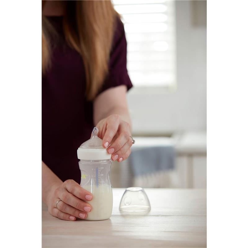 Nuk - 9 Oz 3Pk Simply Natural Baby Bottle with SafeTemp Image 9