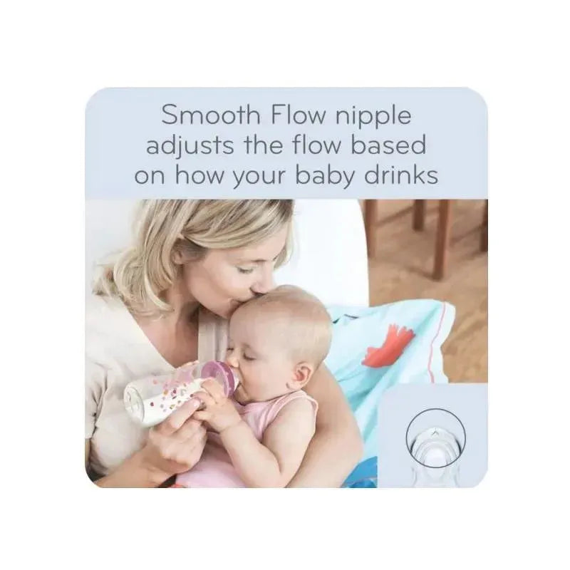 Nuk - Baby Boy Bottle Smooth Flow Anti-Colic Bottle, 10 Oz Image 3