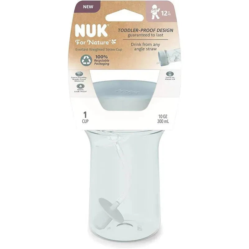 Nuk - for Nature Everlast Weighted Straw Cup, BPA Free, Spill Proof Sippy Cup Image 3