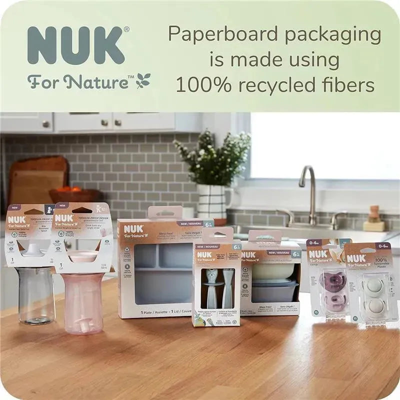 Nuk - for Nature Everlast Weighted Straw Cup, BPA Free, Spill Proof Sippy Cup Image 6