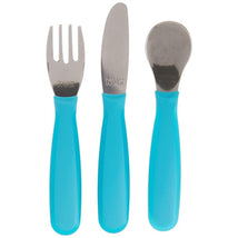 NUK Kiddy Cutlery, Utensil Set, 18+ Months, Blue, 3 Count Image 2