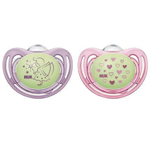 Nuk - Pacifier Airflow Glow In Dark, Girl, Size 1 Image 1